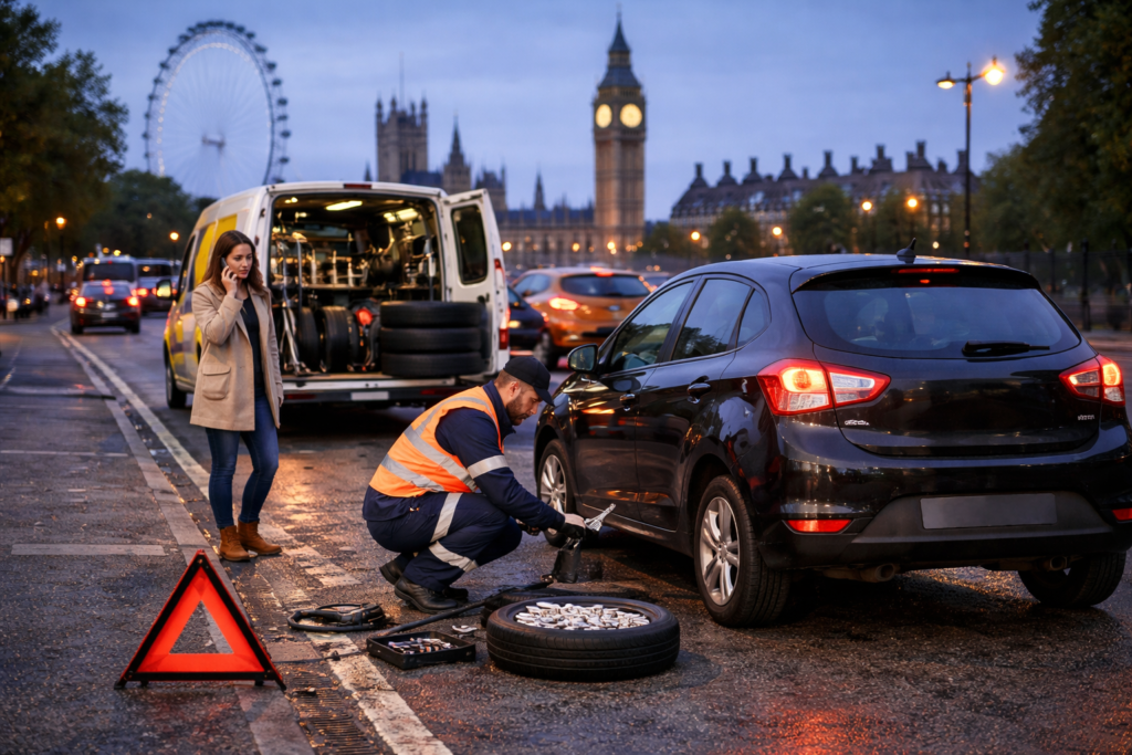 Mobile Tyre Repair Near Me in London – Fast Roadside Help 24/7